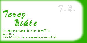 terez mikle business card